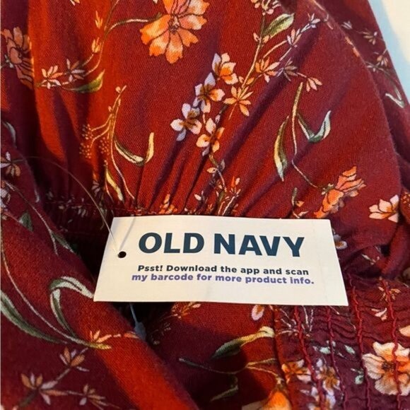 Old Navy Flutter-Sleeve Floral Maxi Dress 3X Cottagecore Prairie Peasant - Picture 6 of 10